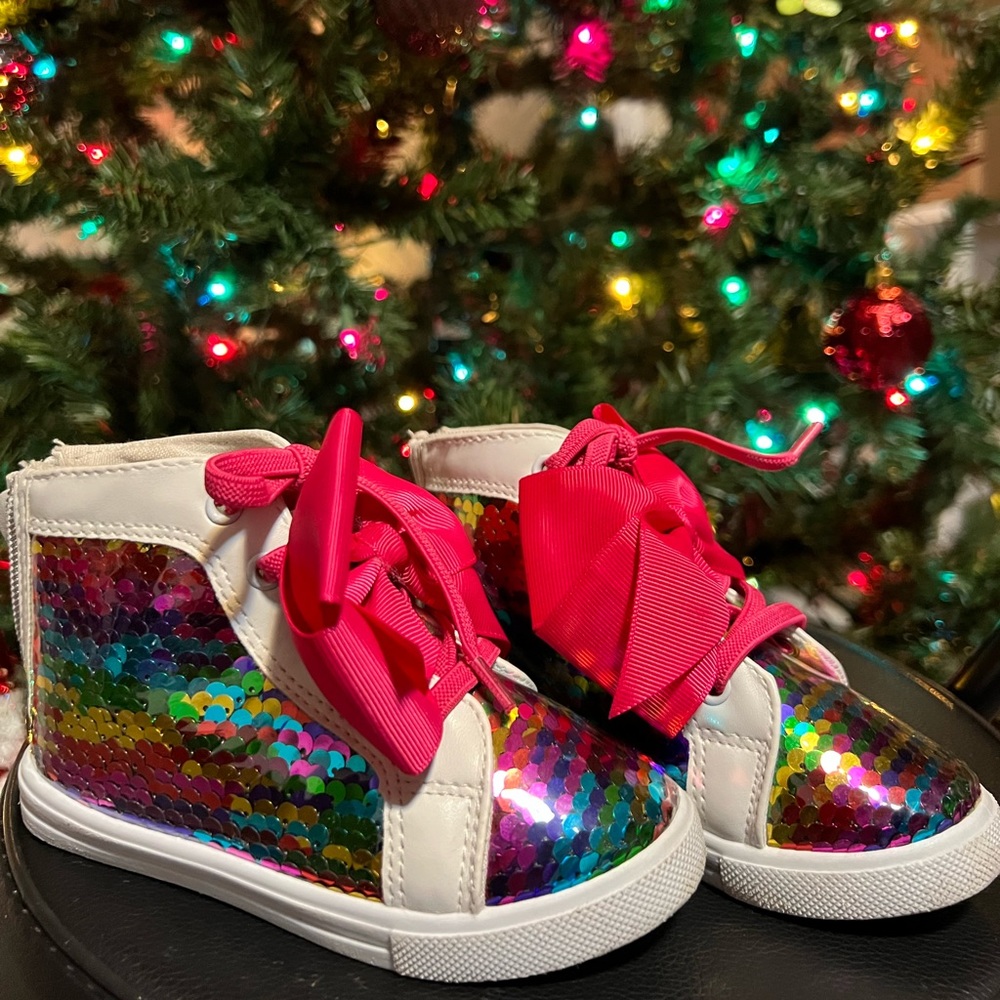 Jojo Siwa Shoes | Jojo Siwa Rainbow Sequins High Tops Sneakers | Size: 9t